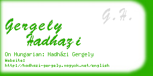 gergely hadhazi business card