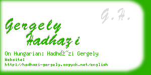 gergely hadhazi business card